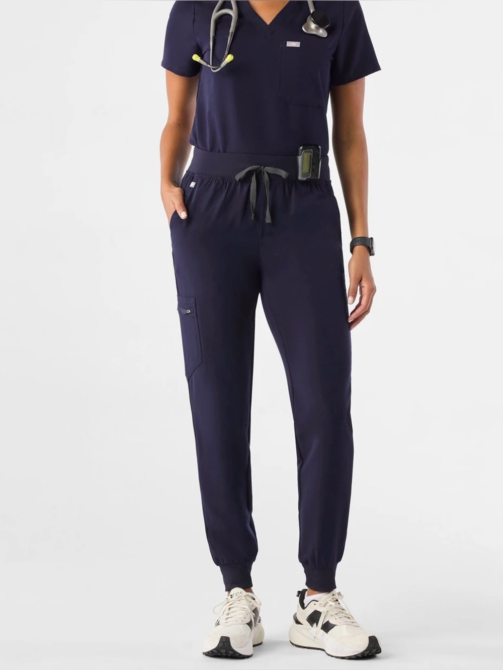 FIGS Zamora Scrub Pants Technical Collection Navy XS Nurse Medical Jogger Women